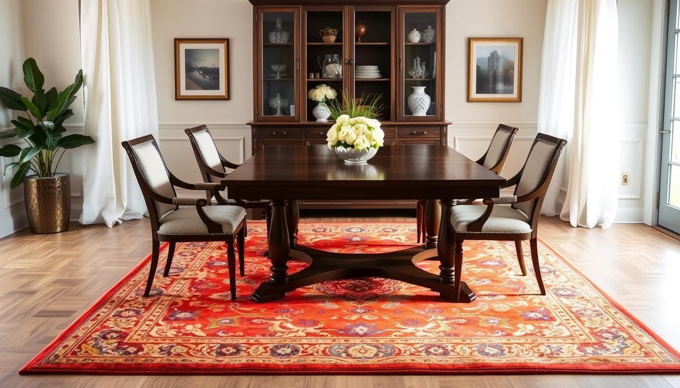 dining table rug
