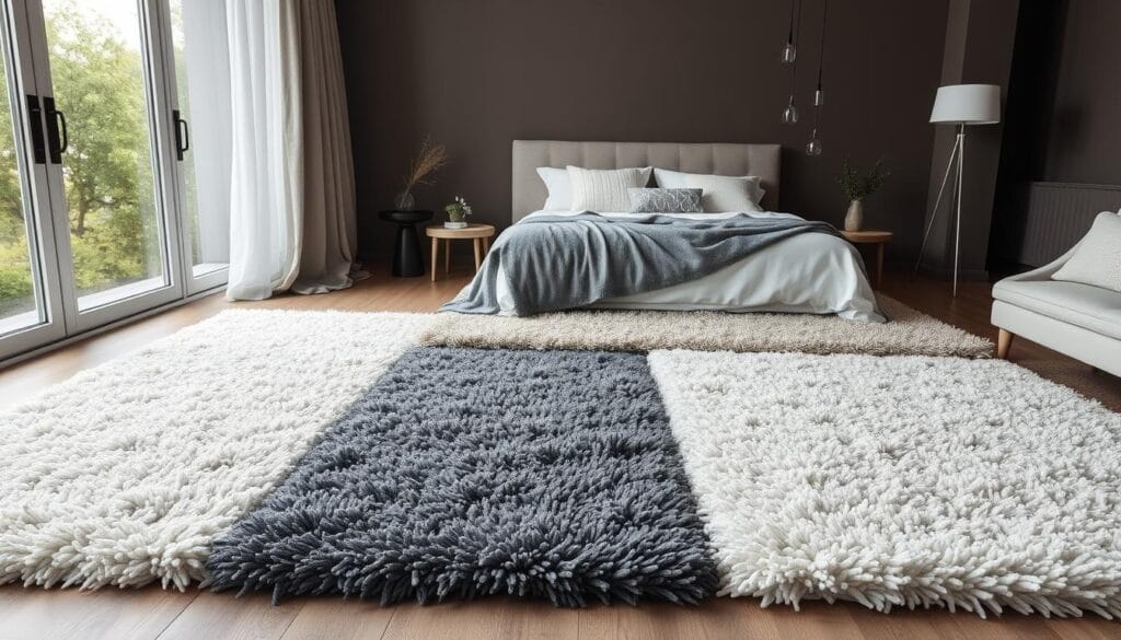 Cotton and synthetic blend shag rugs Cotton and synthetic blend shag rugs