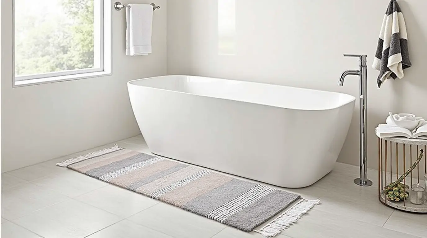 long bathroom rugs