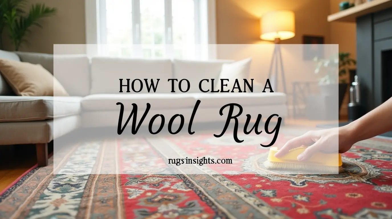 how to clean a wool rug